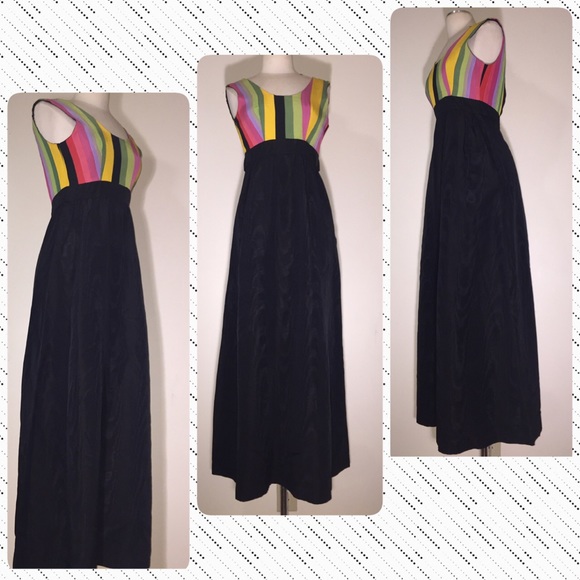 🦋🌺💚⭐️VINTAGE BLAIR WOOVERTON MAXI DRESS Sz 4 - Picture 3 of 8